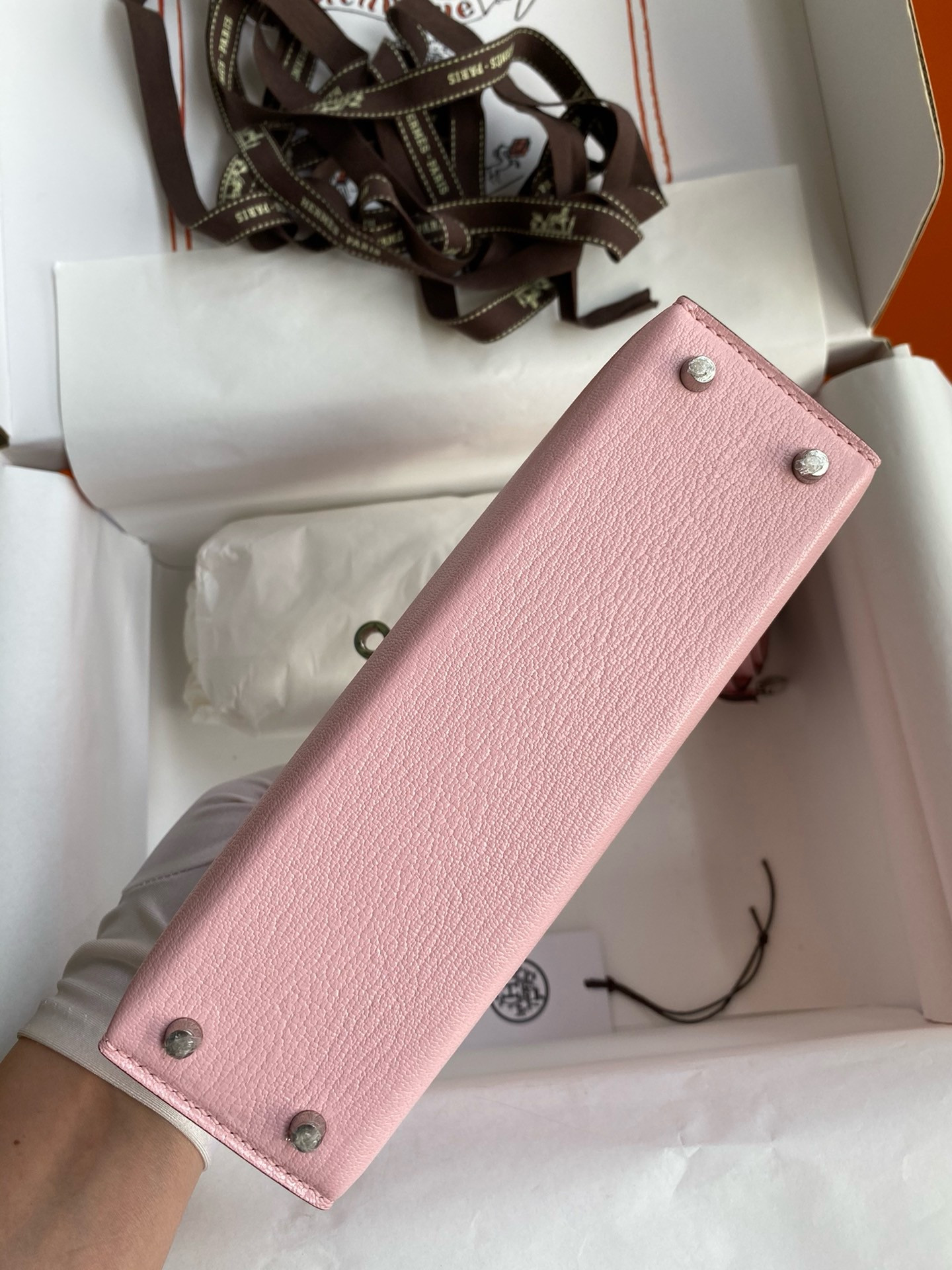 H**me5 mini kelly chèvre 19 19×6×12cm (20 days for customization)